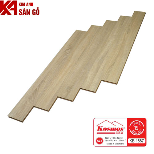 Sàn Gỗ Công Nghiệp 12MM KOSMOS-KB 1887